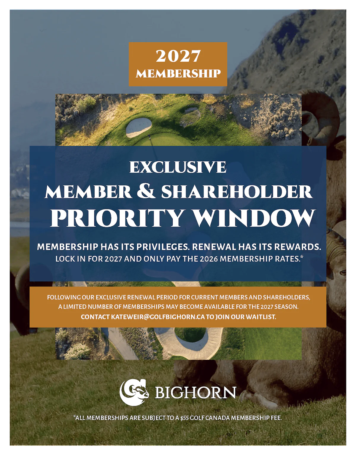 BigHorn Exclusive Membership 2027 Poster